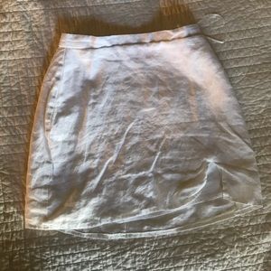 VERGE GIRK LINEN MINI SKIRT